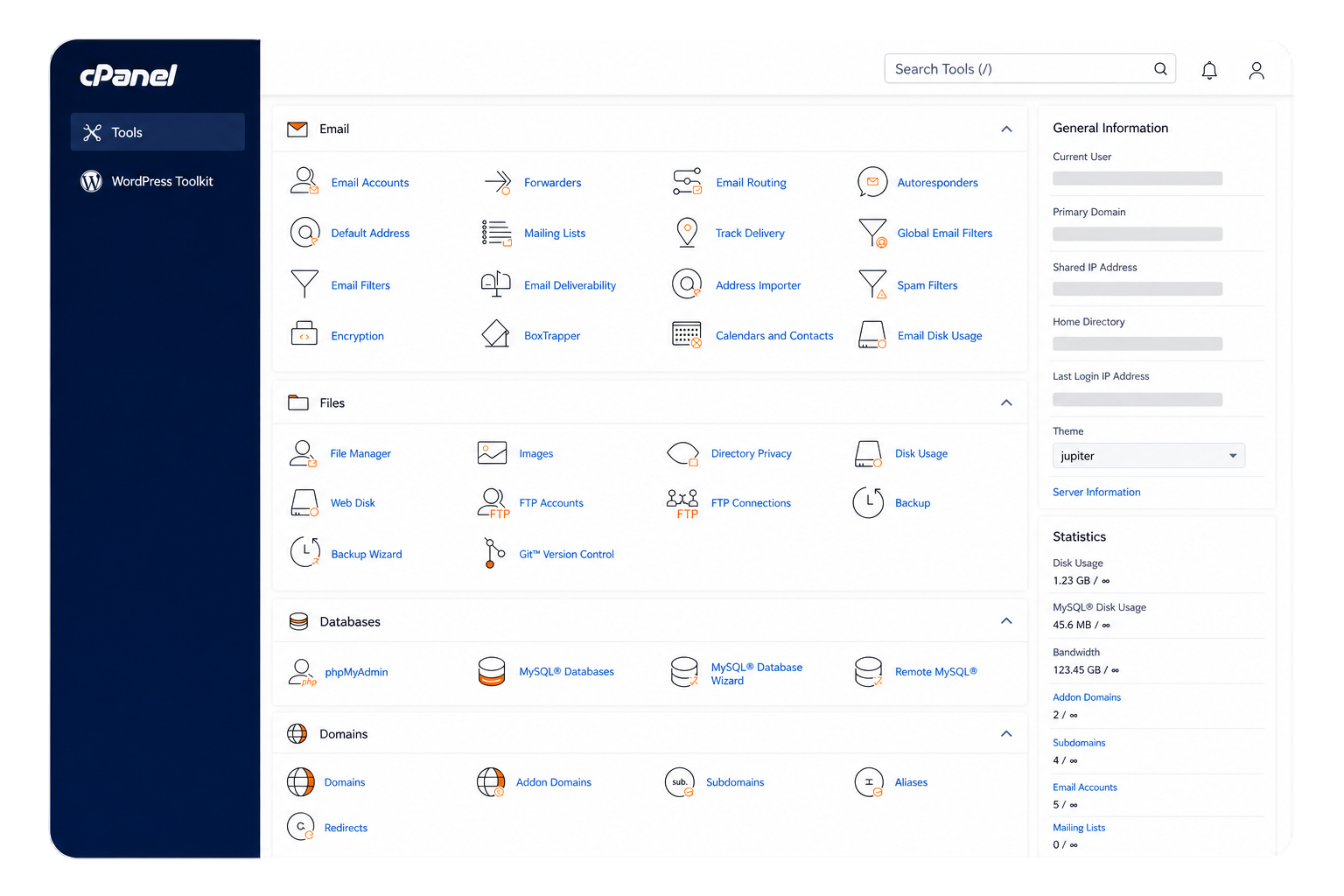 cPanel Control Panel